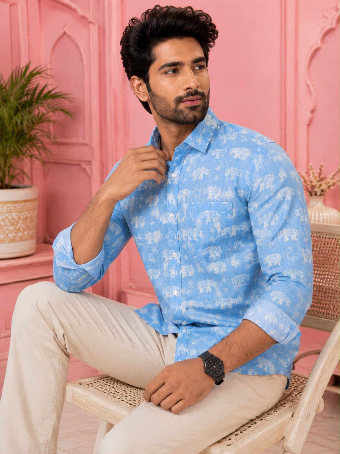 Cerulean Elephant Weave